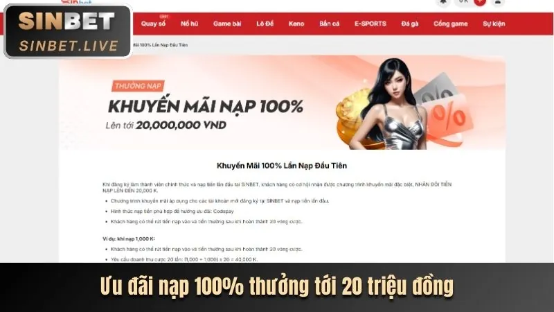 Khuyến mãi chào mừng thành viên mới bb996